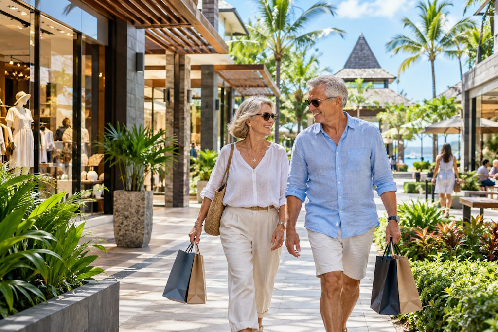 Mauritius: Shopping in modernen Shopping Mall